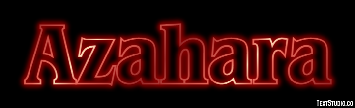 Azahara Efecto de texto