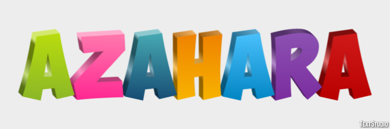 Azahara Efecto de texto
