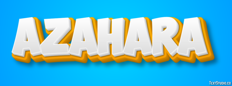 Azahara Efecto de Texto