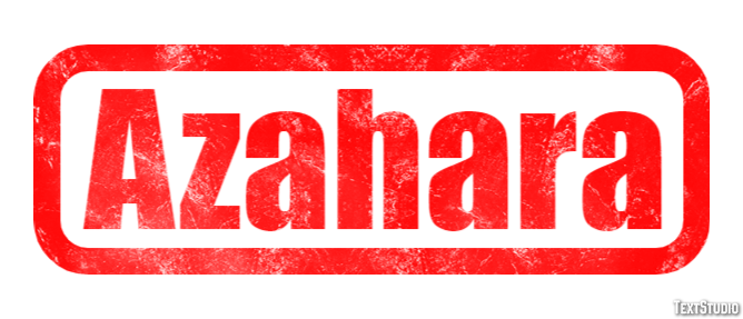 Azahara Efecto de texto