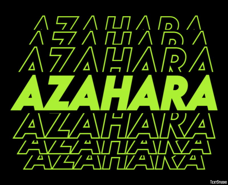Azahara Efecto de Texto