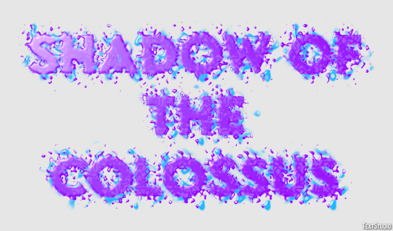 Shadow of the Colossus Effetto testo