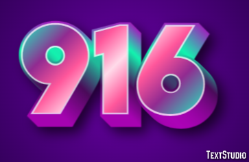 916 Text Effect