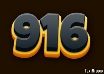 916 Text Effect