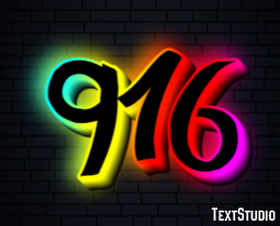 916 Text Effect