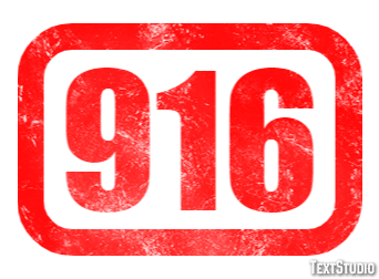 916 Text effect