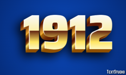 1912 Efecto de Texto