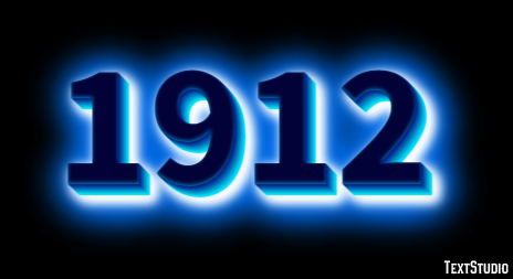 1912 Text Effect
