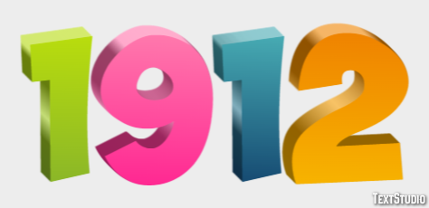 1912 Text Effect