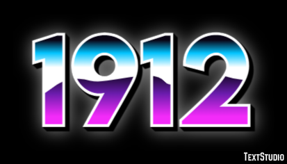 1912 Text Effect