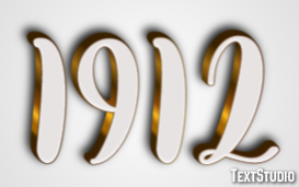 1912 Text Effect