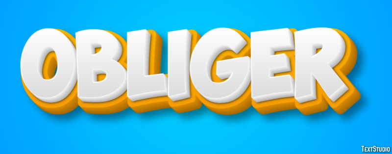 Obliger Effet de texte