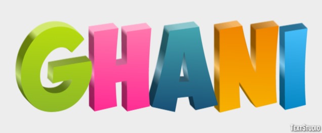 Ghani Text effect
