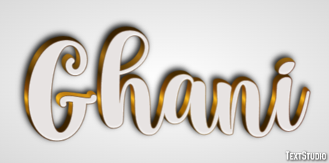 Ghani Text effect