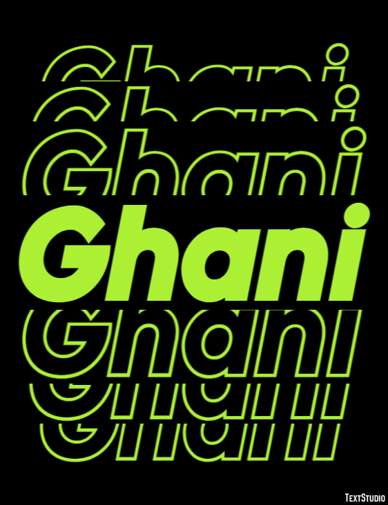 Ghani Text effect