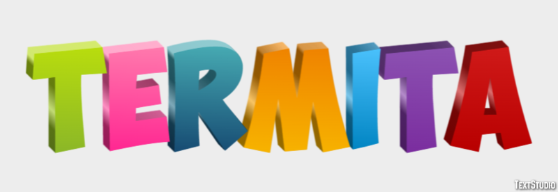 Termita Efecto de texto