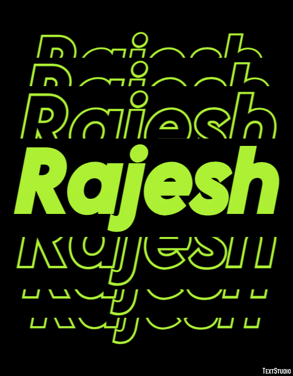 Rajesh Effetto testo