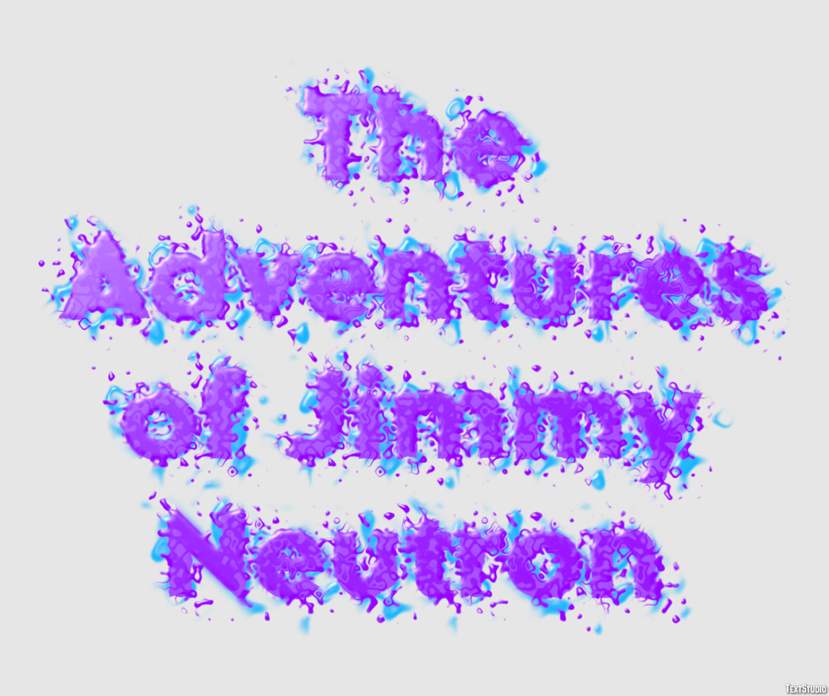 The Adventures of Jimmy Neutron Effet de Texte