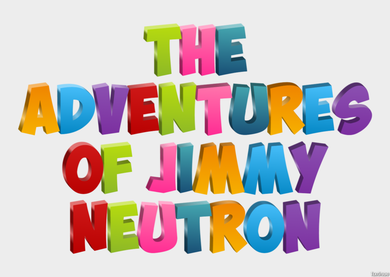 The Adventures of Jimmy Neutron Texteffekt