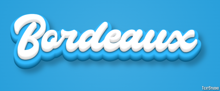 Bordeaux Effet de Texte