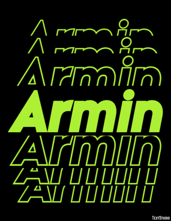 Armin Эффект текста