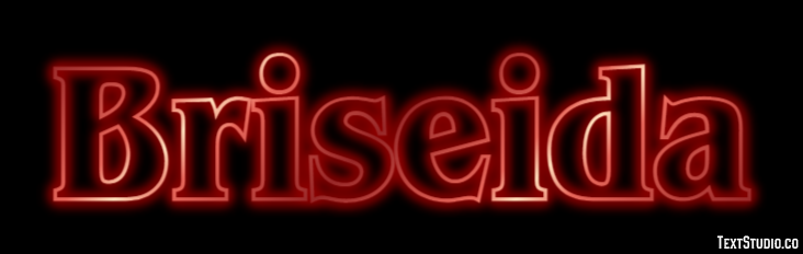 Briseida Efecto de Texto