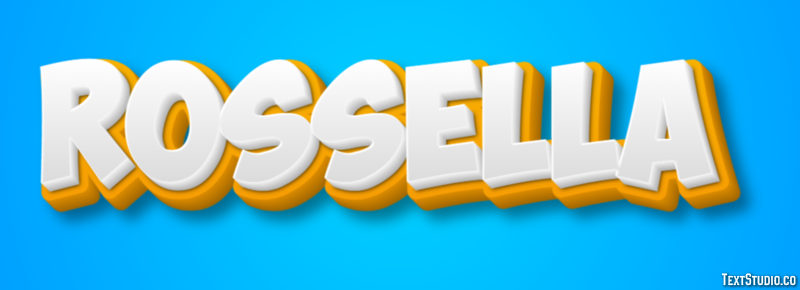 Rossella Efecto de Texto
