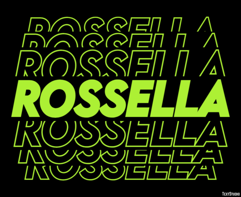 Rossella Effetto testo