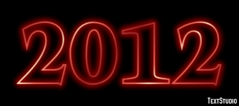2012 Text Effect