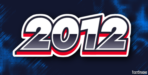 2012 Text Effect