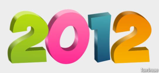 2012 Text Effect