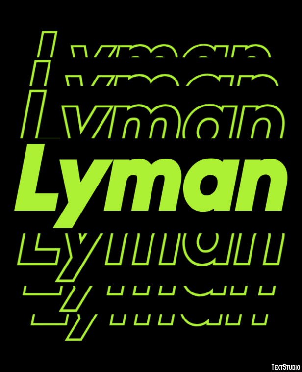 Lyman Text Effect