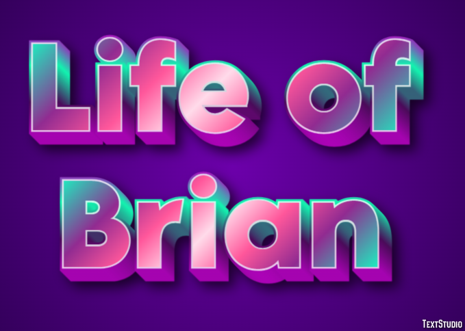 Life of Brian Tekst Effect