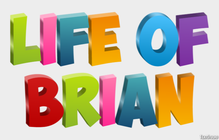 Life of Brian Tekst Effect