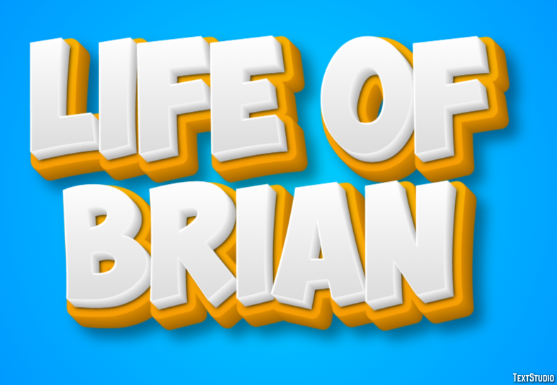 Life of Brian Text Effect