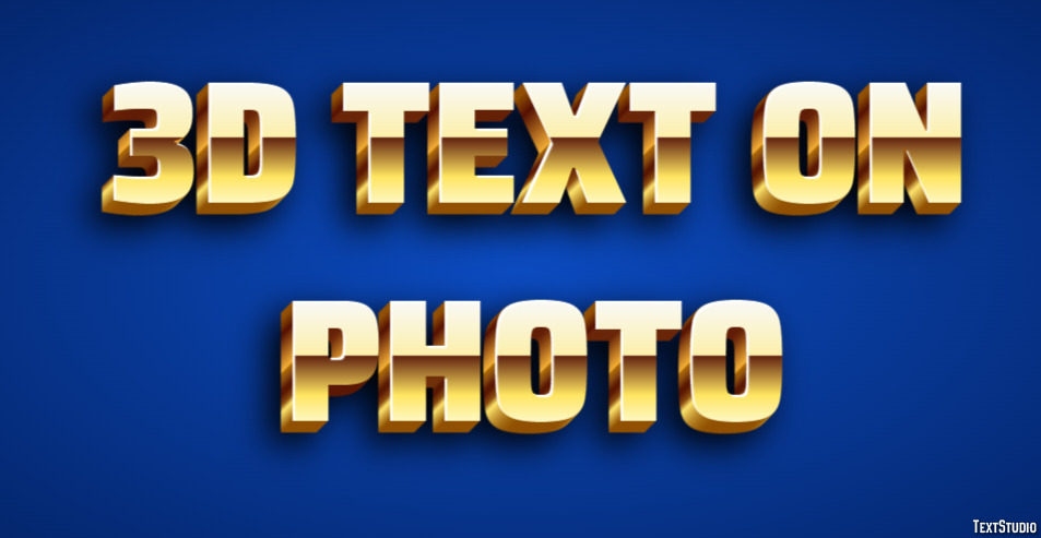 3d Text On Photo Efeito de texto