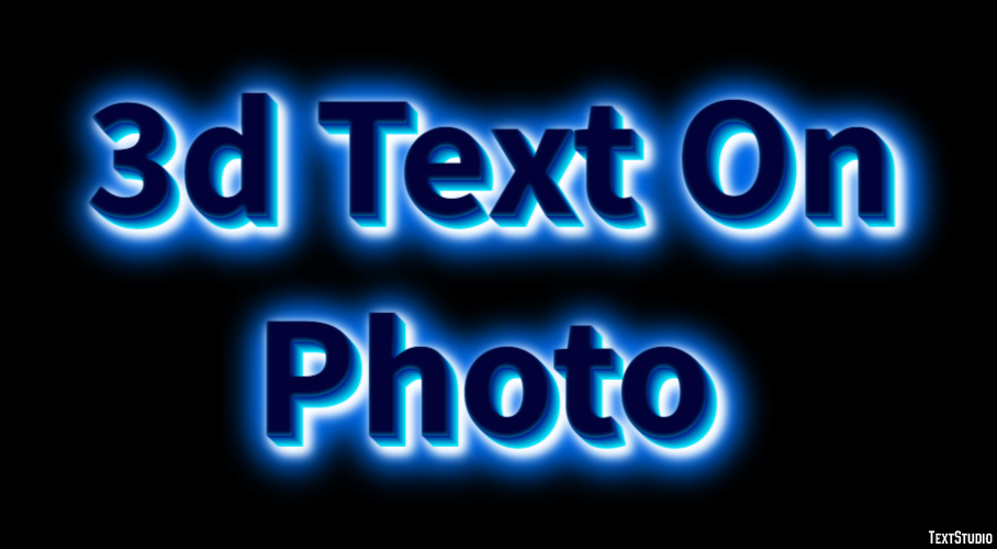 3d Text On Photo Efecto de Texto