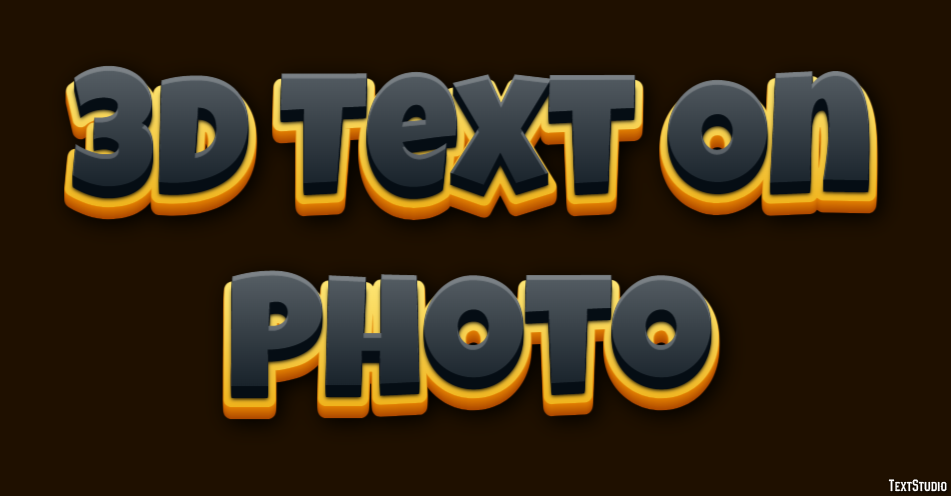3d Text On Photo Effetto testo