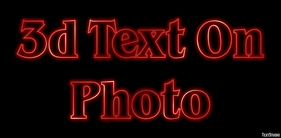 3d Text On Photo Tekst Effect