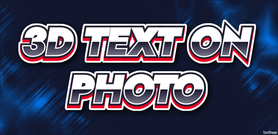 3d Text On Photo Effet de Texte