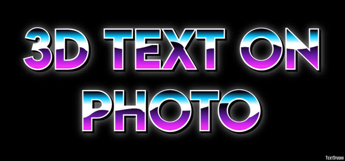 3d Text On Photo Effetto testo