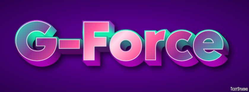 G-Force Effetto testo