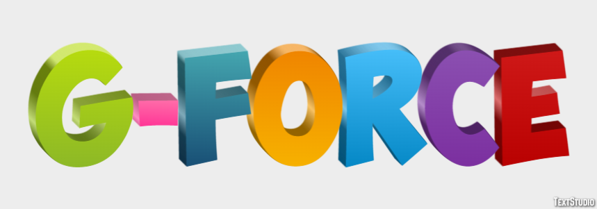 G-Force Effetto testo