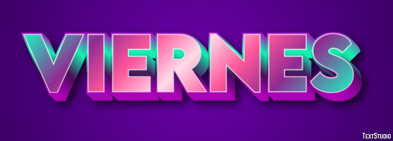 Viernes Efekt tekstowy