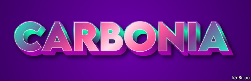 Carbonia Эффект текста