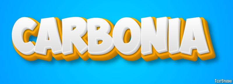 Carbonia Эффект текста
