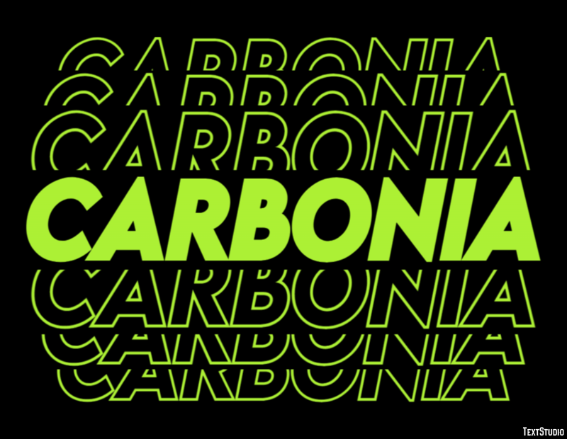 Carbonia Effetto testo