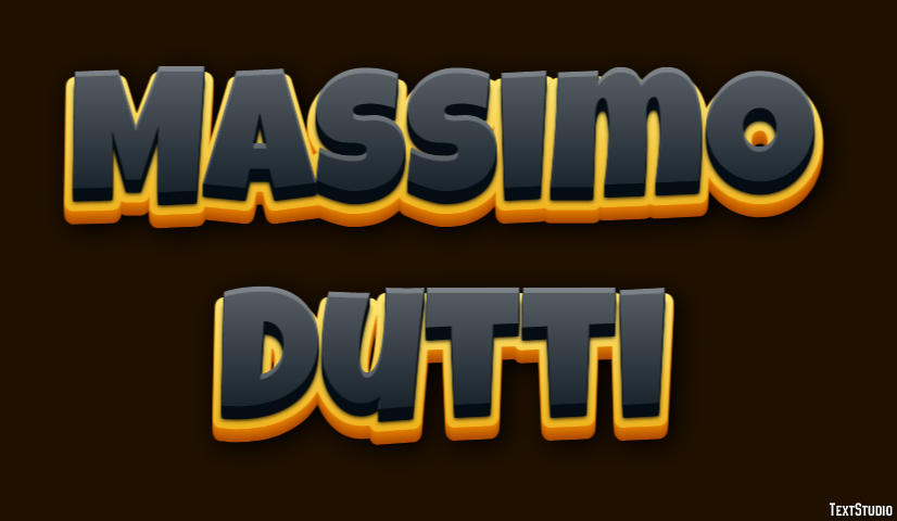 Massimo Dutti Text effect