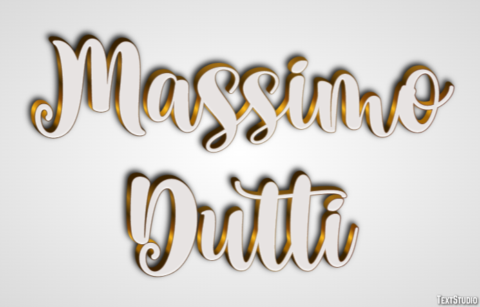 Massimo Dutti Text effect