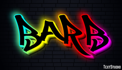 Barb Text effect